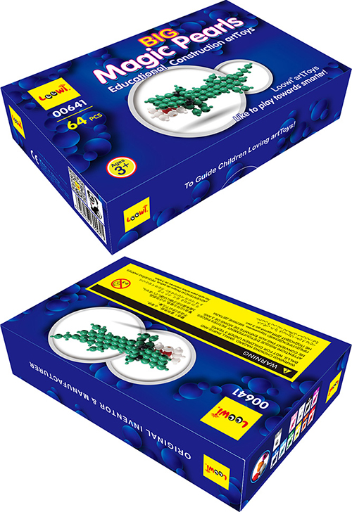 Loowi Big Magic Pearls, Customized Colorful Box, Model LWMZ64D, Booking No.: 00641